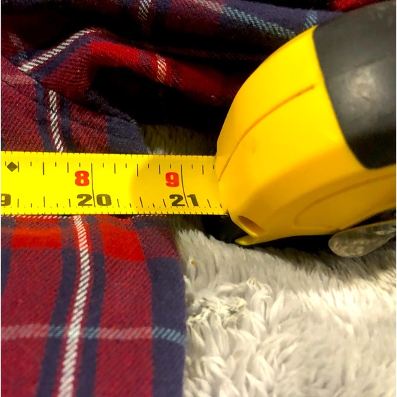 🔥UPCYCLED -21MEN-FLANNEL BUTTON DOWN🔥MEASUREMENTS IN PICS🔥 - Picture 12 of 15